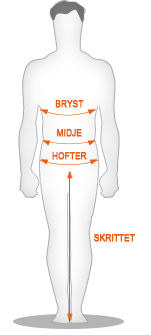 Størrelsesguide: Hombre