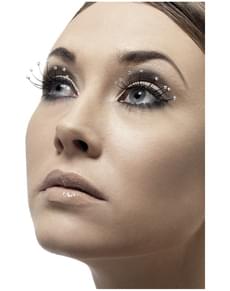 Ciglia nere con gocce