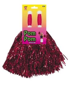 Pompons Metallic Rot