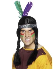 Bandana indiana con piume