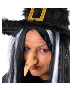 Nariz de bruja con berruga