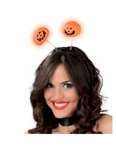 Kürbis Diadem mit Licht