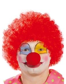 Perruque cheveux bouclés rouge