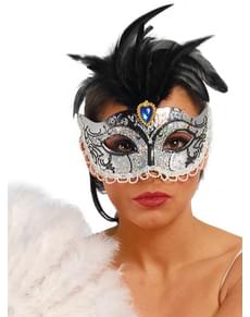 Mascherina veneziano argento