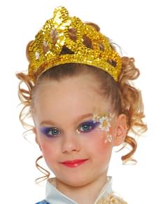 Haarreif mit Goldenen Linsen