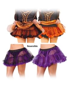 Tutú reversible naranja/lila