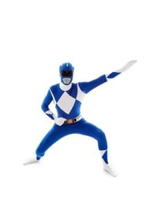 Morphsuit blå Power Ranger kostyme voksen