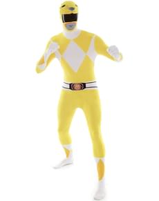 Morphsuit Yellow Power Ranger Adult Costume