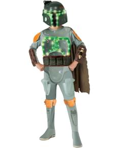 Star Wars Lysende Boba Fett Kostyme for Gutt