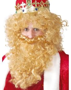 Kuningas Gasparin peruukki parralla