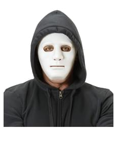 Strassenkrimineller Maske weiß