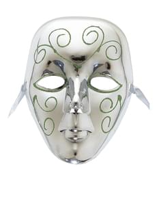 Masque argenté giter vert