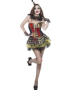 Costume da pagliaccia zombie Fever da donna