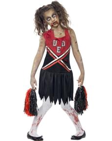 Zombie Cheerleaderin Kostüm für Mädchen