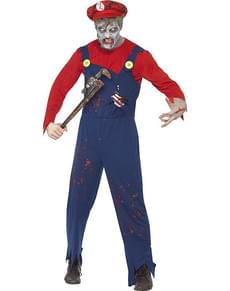 Costume da Mario zombie da uomo