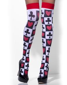 Calze arlecchino cuori e trifogli