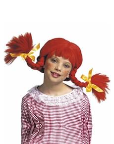 Wig with red braids for girls