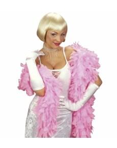 Handschuhe aus Satin elastisch weiβ