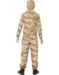 Costume da soldato del deserto bambino