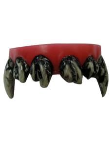 Maschera Orc con denti in lattice