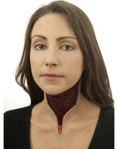 Zerfetzter Hals mit Reißverschluss Prothese