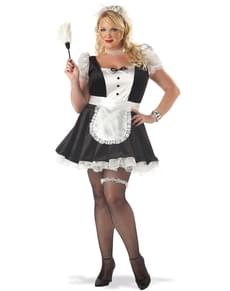 Französische Dienerin Kostüm in großer Größe für Damen