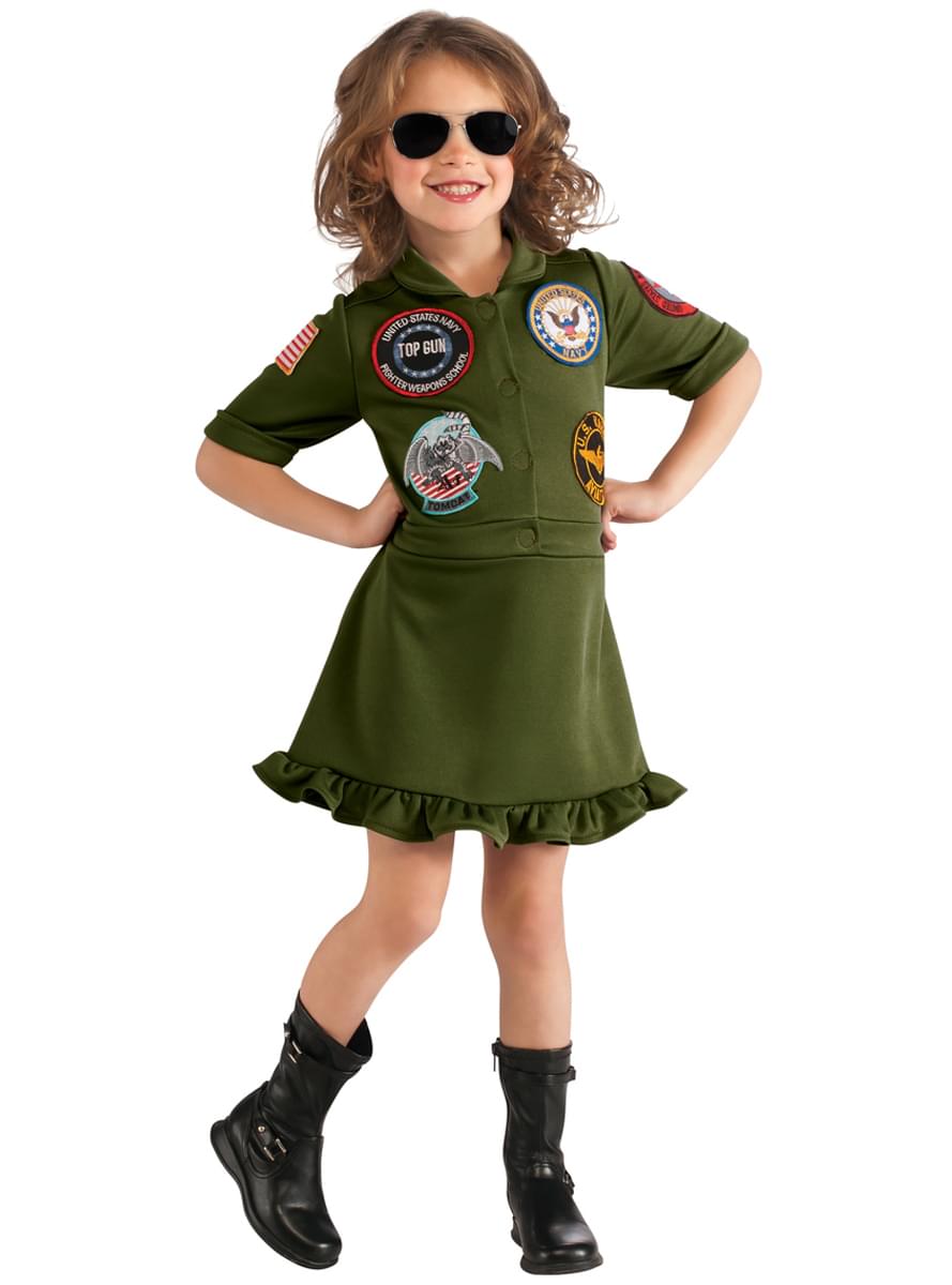 Disfraz de Top Gun para niña Funidelia