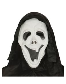Lachende Scream Maske mit Kapuze