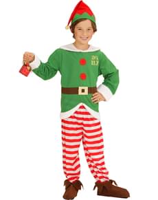 Santa Claus helper elf costume for a boy