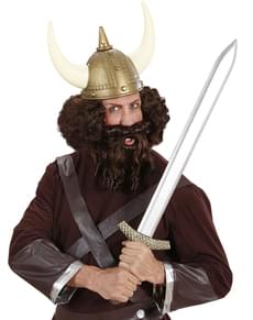 Metallic cross sword for a man