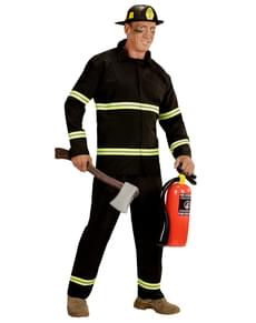 Arbeidende Brannmann Kostyme Mann Plus Size