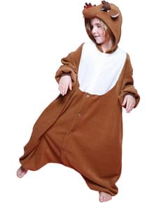 Childrens Father Christmas Reindeer Bcozy Onesie