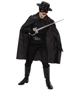 Feiner schwarzer Umhang für Herren