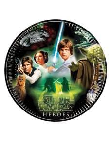 8 assiettes Star Wars & Heroes 23 cm