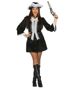 Mørk Sjørøver Kostyme Dame