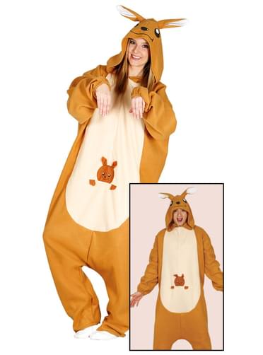 Känguru Onesie Kostüm für Erwachsene