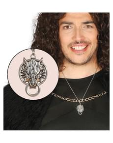 Adult's Silver Plated Wolf Pendant