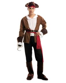 Eventyrlig Buccaneer Pirat Kostyme Mann