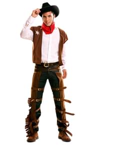 Man's Gun Slinging Cowboy Costume