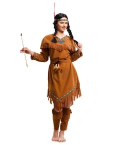 Kriegsindianerin Kostüm für Damen