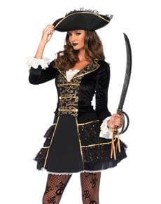 Naisten Seitsemän Meren Kapteeni -asu