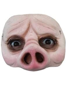 Maschera Half Mask Pig Halloween