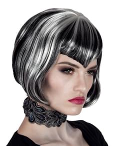 Parrucca da vampira taglio bob per donna