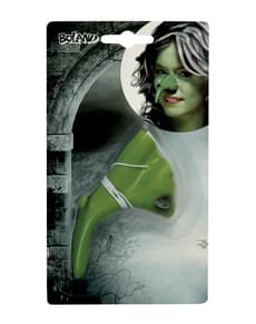 Grøn heksenæse med vorte til kvinder