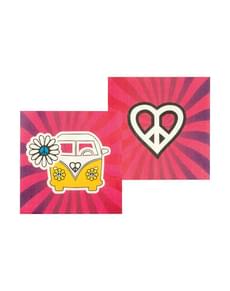 Set 12 tovaglioli hippie