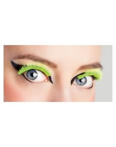 Ciglia gialle florescenti per donna