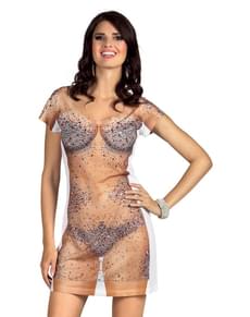 Brillianter på huden kjole til kvinder