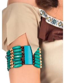 Indianer Armband hellblau für Erwachsene