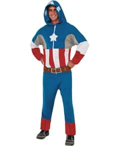 Captain America Overall Kostüm classic für Herren