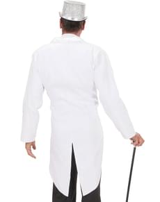 Man's White Plus Size Tailcoat